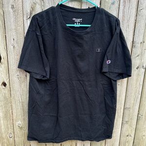 Champion black on black tee